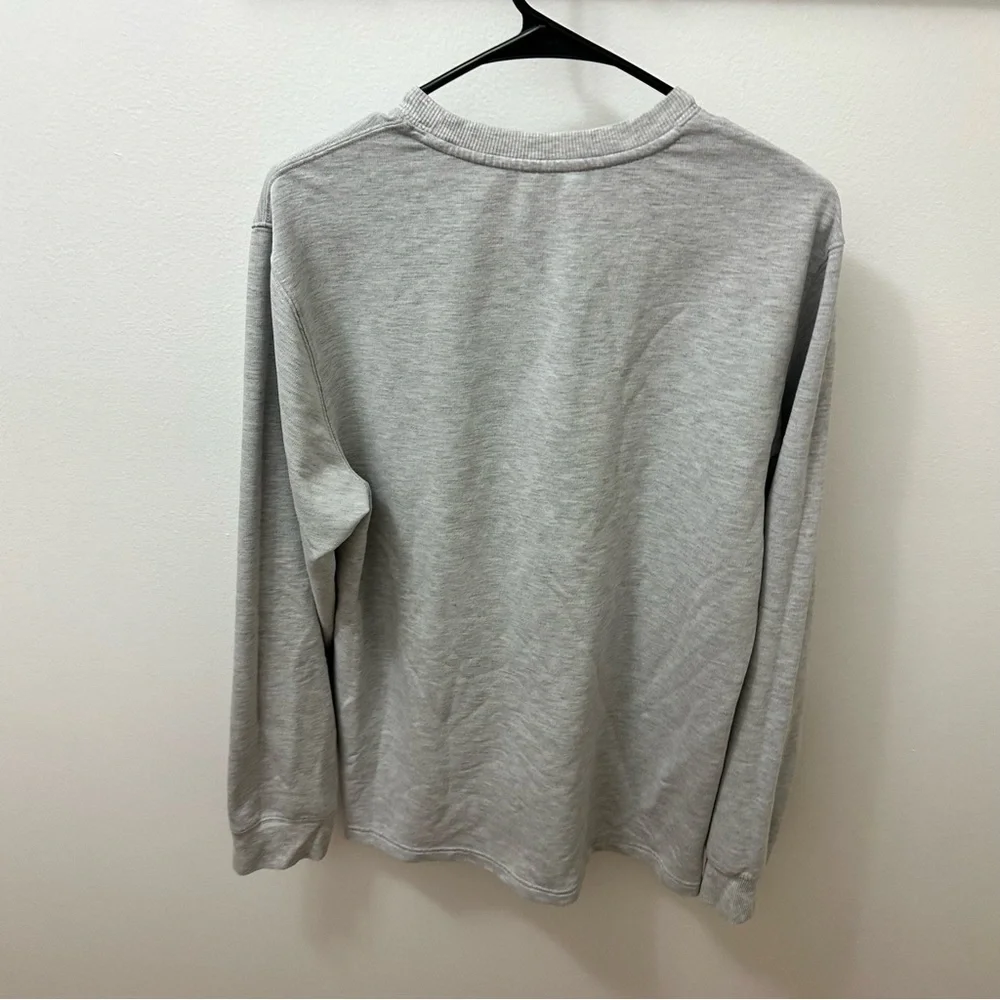 Members Mark Sweater Gray lounge tee long sleeve medium